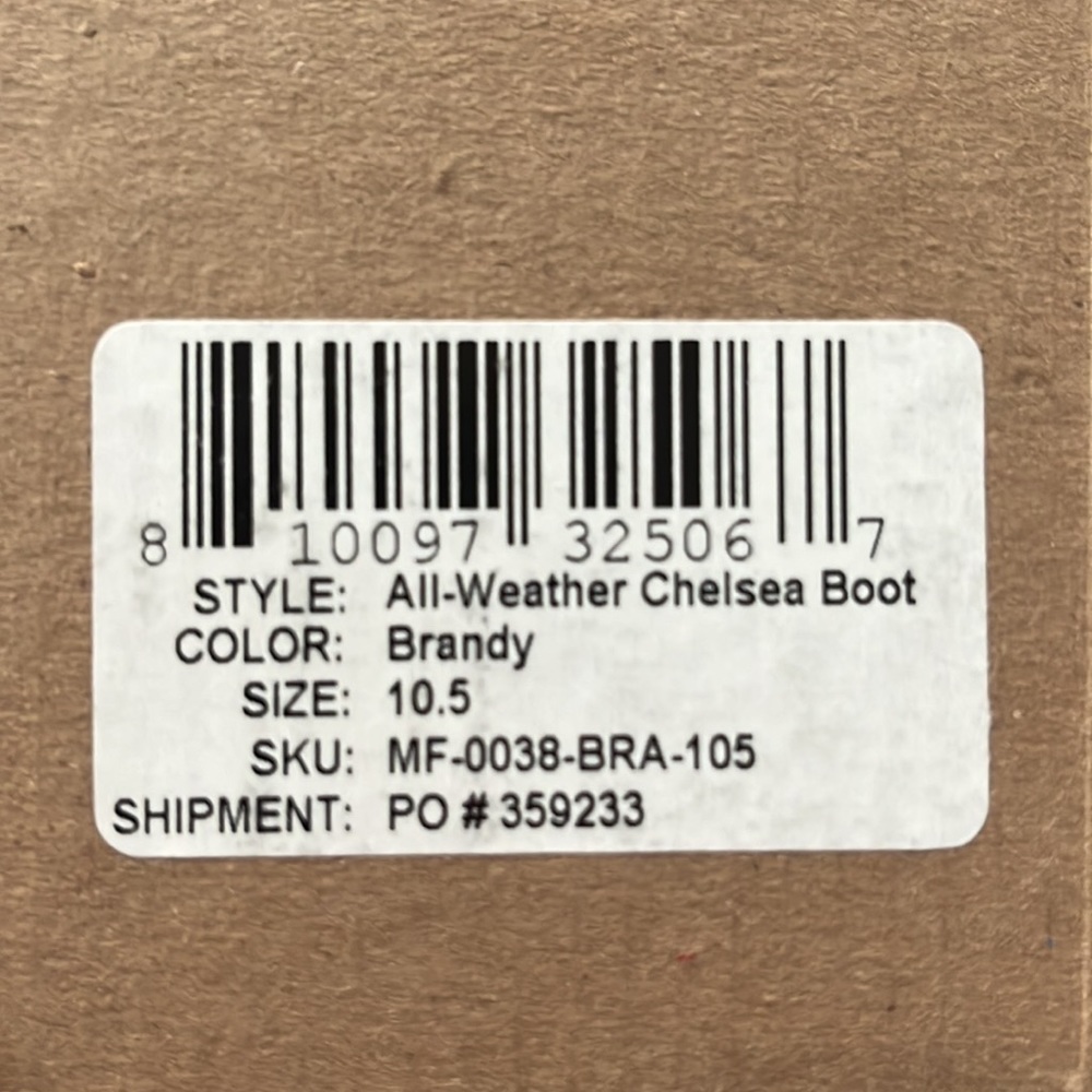 BRAND NEW Nisolo Men’s All-Weather Chelsea Boot. Size 10.5 - Brandy. - Picture 8 of 8